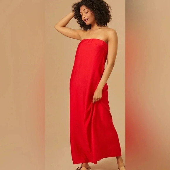 Altar'd State Red Alisha Maxi Dress NWT - Picture 2 of 8